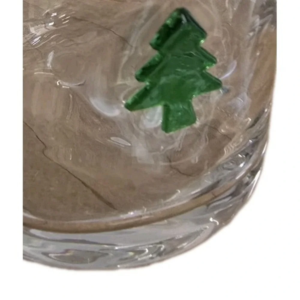Slant Collections Christmas Glasses Double Old Fashioned Icon Handblown Cocktail